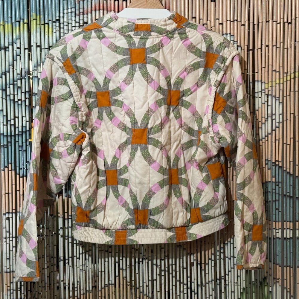 Universal Thread Button-Up Flower Of Life Quilted… - image 3